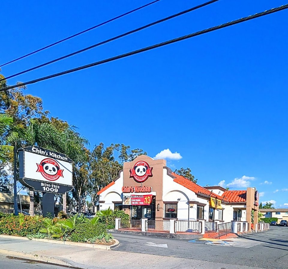 Chinese restaurant exterior on North Tustin Street