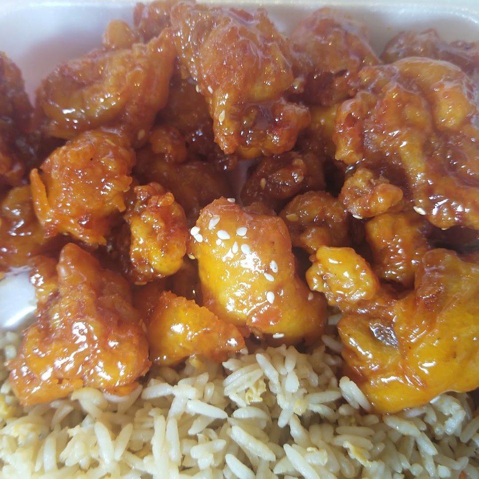 Fast food counter with Chinese takeout
